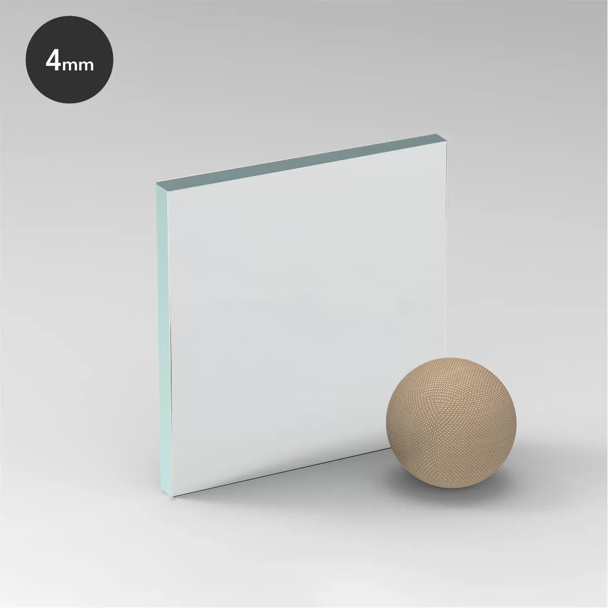 Staklo 4mm lakobel-bela